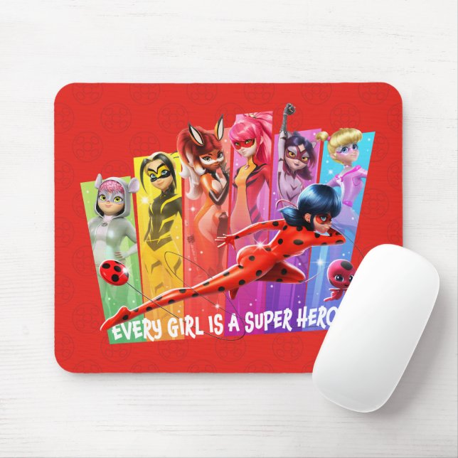 Miraculous Girls | Every Girl is a Super Hero Mouse Mat (With Mouse)