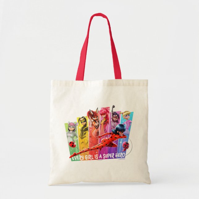 Miraculous Girls | Every Girl is a Super Hero Tote Bag (Front)