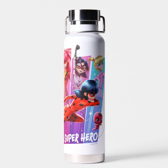 Miraculous Girls | Every Girl is a Super Hero Water Bottle (Back)