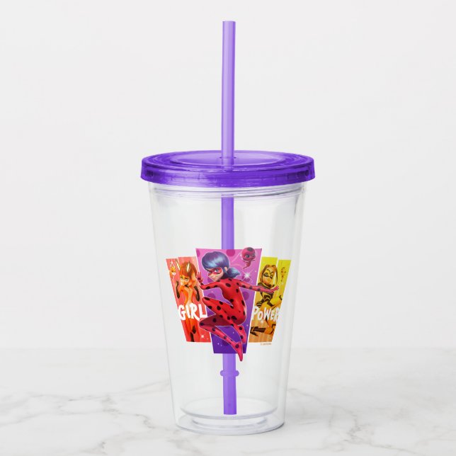 Miraculous Girls | Girl Power Acrylic Tumbler (Front)