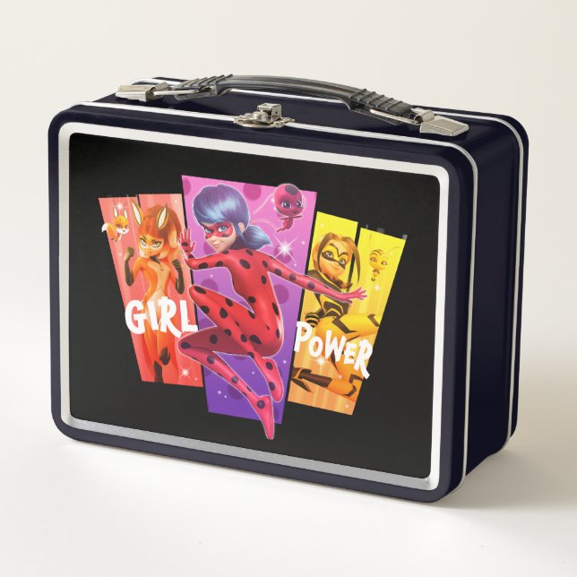 Miraculous Girls | Girl Power Metal Lunch Box (Front)