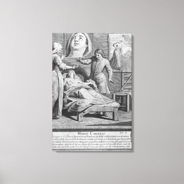 Miraculous healing of a blind woman canvas print (Front)