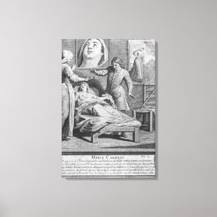 Miraculous healing of a blind woman canvas print