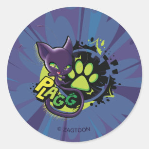 Miraculous Kwami Plagg Classic Round Sticker