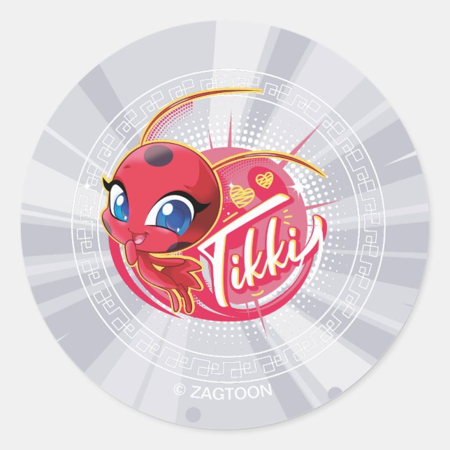 Miraculous Kwami Tikki Classic Round Sticker (Front)