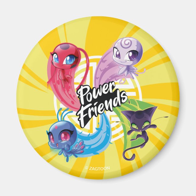Miraculous Kwamis Power Friends Magnet (Front)
