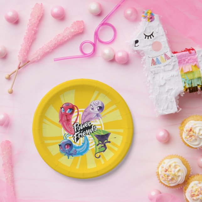 Miraculous Kwamis Power Friends Paper Plate (Party)