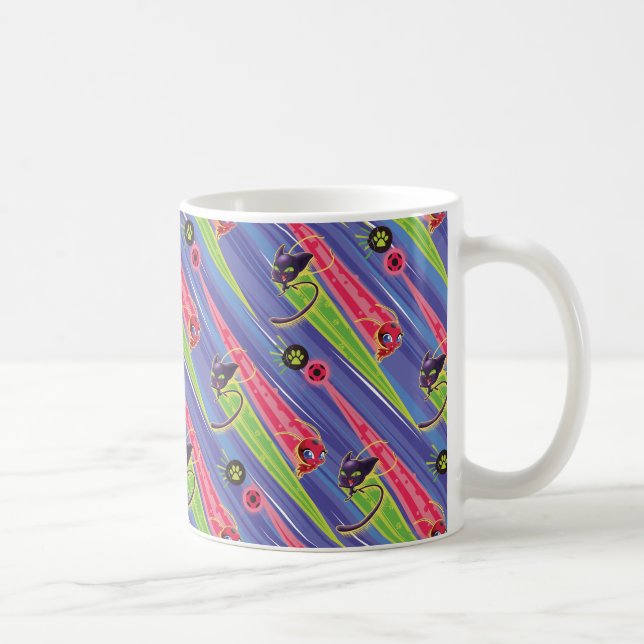 Miraculous Kwamis Tikki & Plagg Pattern Coffee Mug (Right)