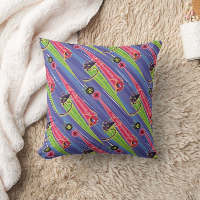 Miraculous Kwamis Tikki & Plagg Pattern Cushion (Blanket)