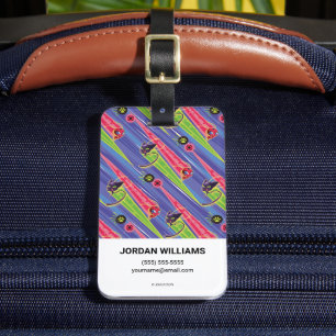 Miraculous Kwamis Tikki & Plagg Pattern Luggage Tag
