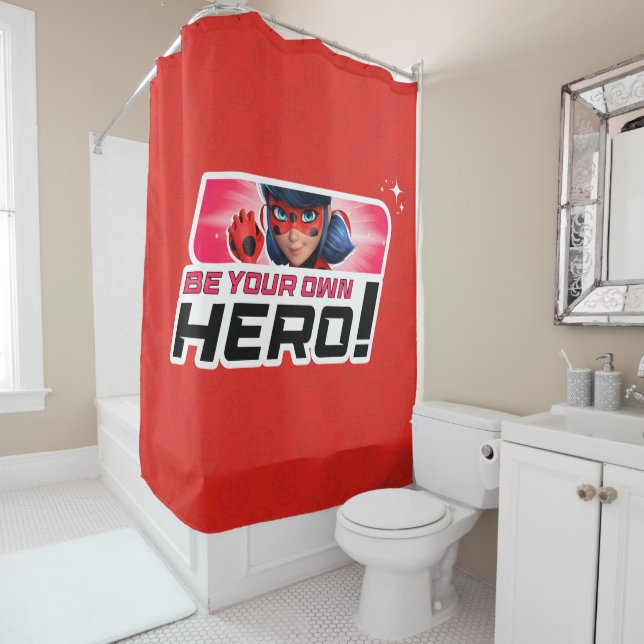 Miraculous Ladybug | Be Your Own Hero Shower Curtain (In Situ)