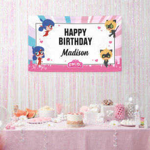 Miraculous Ladybug Birthday Banner