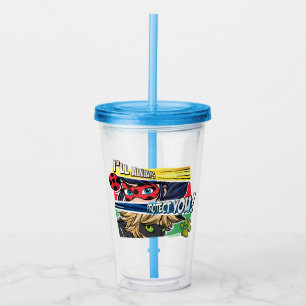 Miraculous Ladybug & Cat Noir Always Protect You Acrylic Tumbler
