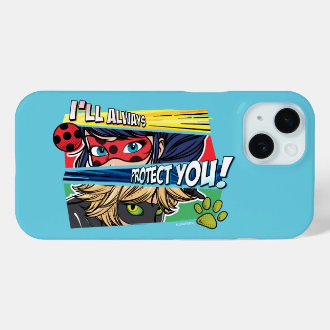 Miraculous Ladybug & Cat Noir Always Protect You Case-Mate iPhone Case (Back (Horizontal))