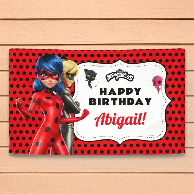 Miraculous Ladybug & Cat Noir Birthday Banner (Creator Uploaded)