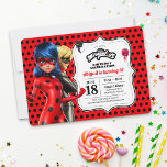 Miraculous Ladybug & Cat Noir Birthday Invitation<br><div class="desc">Invite all your family and friends to your child's Birthday with these Miraculous Birthday invites. Personalise by adding all your party details!</div>