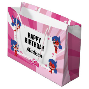 Miraculous Ladybug Chibi Birthday Large Gift Bag