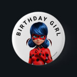 Miraculous Ladybug Girl's Birthday 6 Cm Round Badge<br><div class="desc">Celebrate your child's birthday with this awesome birthday button featuring Ladybug from Miraculous! Personalise by adding your text!</div>