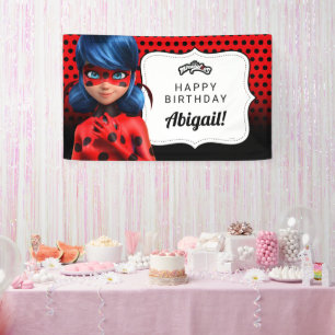 Miraculous Ladybug Girl's Birthday Banner