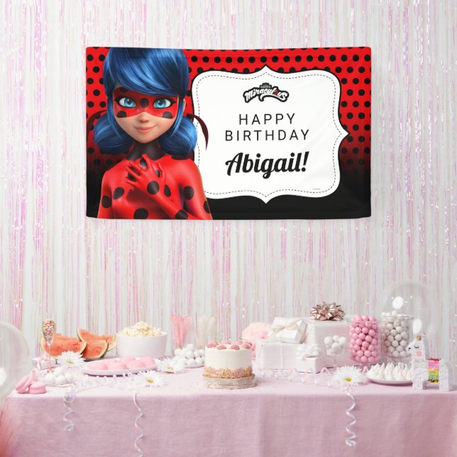 Miraculous Ladybug Girl's Birthday Banner (Party)