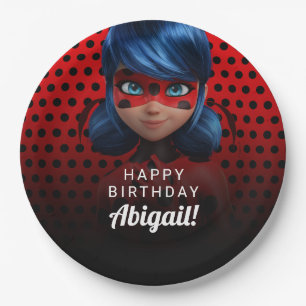 Miraculous Ladybug Girl's Birthday Paper Plate