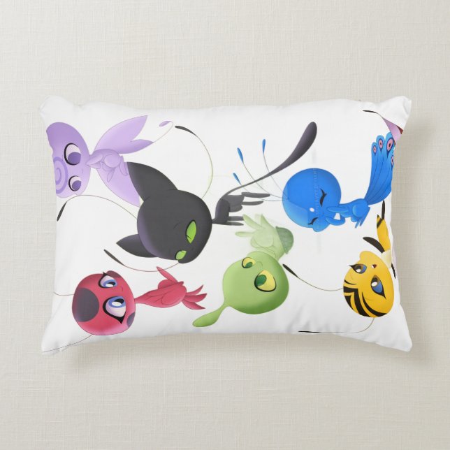 Miraculous ladybug pillow for kids (Front)