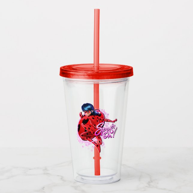 Miraculous Ladybug | Spots On Graphic Acrylic Tumbler (Front)