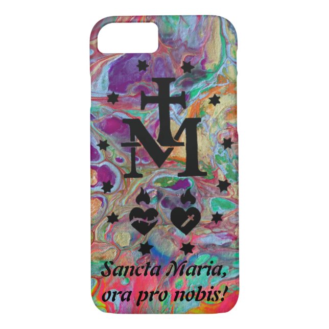 Miraculous Medal abstract Case-Mate iPhone Case (Back)