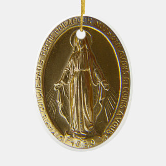 Miraculous Medal Ceramic Tree Decoration