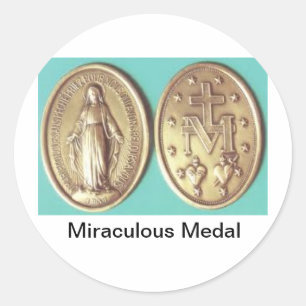 Miraculous Medal Classic Round Sticker