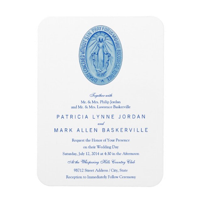 Miraculous Medal Magnet (Vertical)