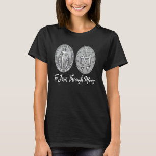 Miraculous Medal Marian Our Lady Catholic 15 T-Shirt