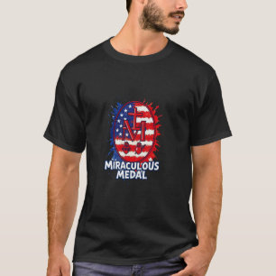 Miraculous Medal Marian Our Lady Catholic American T-Shirt