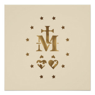 Miraculous Medal,  Medal of Our Lady of Grace    F Poster
