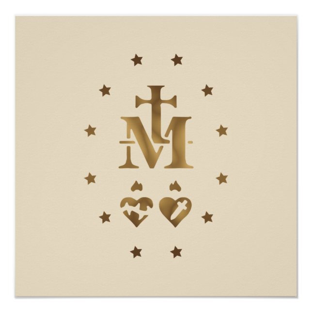 Miraculous Medal,  Medal of Our Lady of Grace    F Poster (Front)