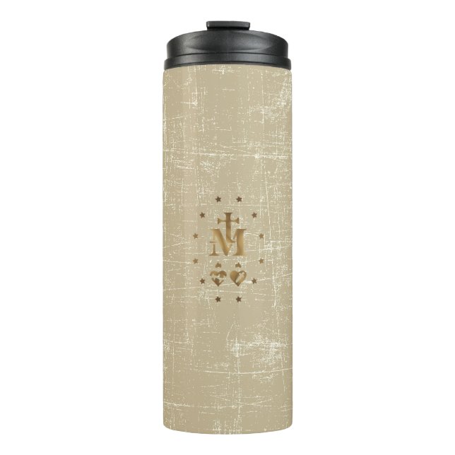 Miraculous Medal,  Medal of Our Lady of Grace  Thermal Tumbler (Front)