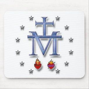 Miraculous Medal Mouse Mat