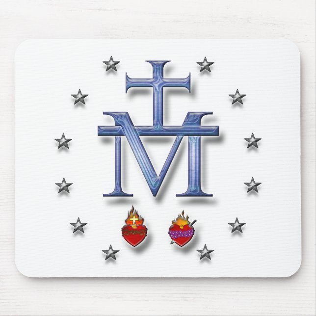 Miraculous Medal Mouse Mat (Front)