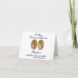 Miraculous Medal Note Card