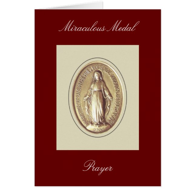 Miraculous Medal Prayer (Front)