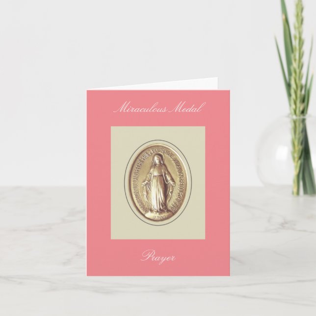 Miraculous Medal Prayer Card (Front)