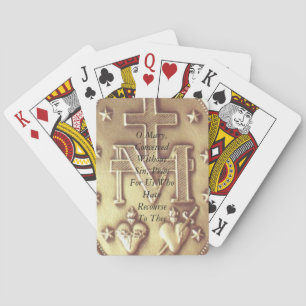 Miraculous Medal Prayer Playing Cards