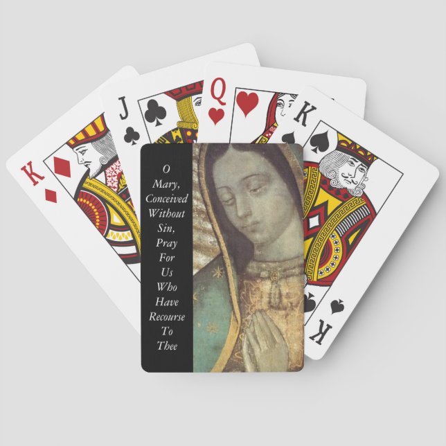 Miraculous Medal Prayer Playing Cards (Back)