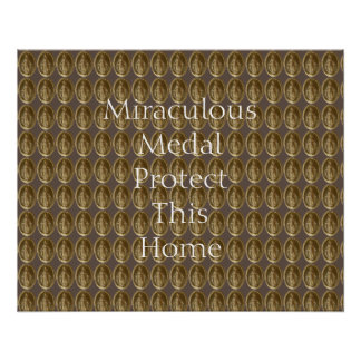 Miraculous Medal Protect This Home Poster