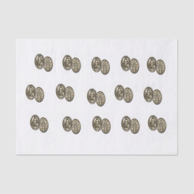Miraculous Medal tissue paper (Front)