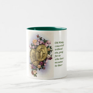 Miraculous Medal Two-Tone Coffee Mug