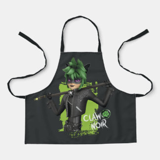 Miraculous Re-verse Claw Noir Character Graphic Apron