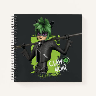 Miraculous Re-verse Claw Noir Character Graphic Notebook
