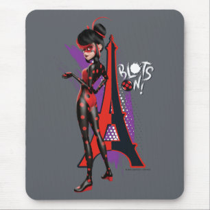 Miraculous Re-verse Shadybug Blots On! Mouse Mat