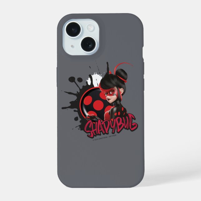 Miraculous Re-verse Shadybug Character Graphic iPhone 15 Case (Back)